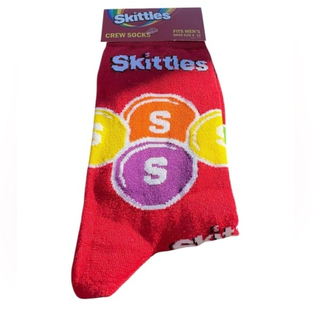 3/$25 Skittles Taste the Rainbow Casual Women's Socks